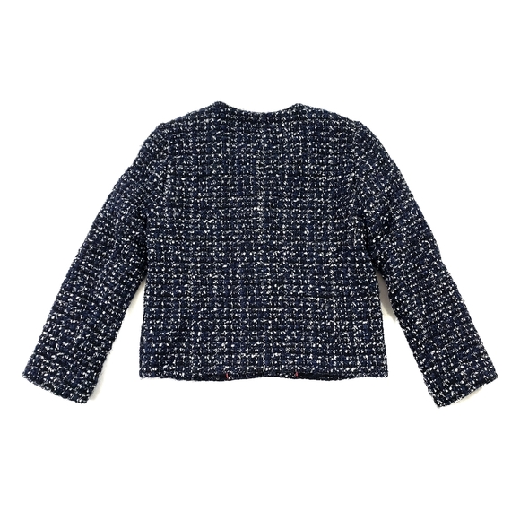 J Crew 2 Midnight Tweed Cropped Blazer - Picture 5 of 12